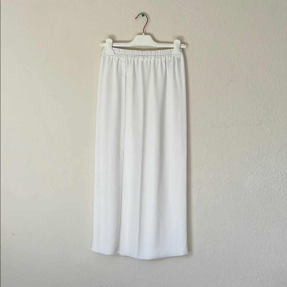 Lola White Pleated Maxi Skirt Resort Wear